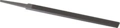 Nicholson - 6" Standard Precision Swiss Pattern Regular Pillar File - Double Cut, With Tang - USA Tool & Supply