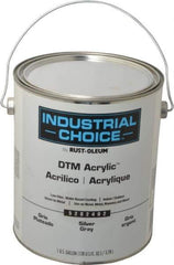 Rust-Oleum - 1 Gal Silver Gray Semi Gloss Finish Alkyd Enamel Paint - Interior/Exterior, Direct to Metal, <250 gL VOC Compliance - USA Tool & Supply