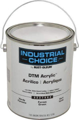 Rust-Oleum - 1 Gal Forest Green Semi Gloss Finish Alkyd Enamel Paint - Interior/Exterior, Direct to Metal, <250 gL VOC Compliance - USA Tool & Supply