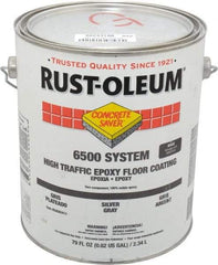 Rust-Oleum - 1 Gal High Gloss Silver Gray Epoxy - <100 g/L VOC Content - USA Tool & Supply