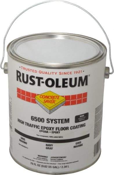 Rust-Oleum - 1 Gal High Gloss Navy Gray Epoxy - <100 g/L VOC Content - USA Tool & Supply