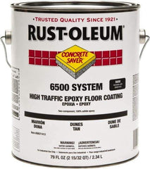 Rust-Oleum - 1 Gal High Gloss Dunes Tan Epoxy - <100 g/L VOC Content - USA Tool & Supply