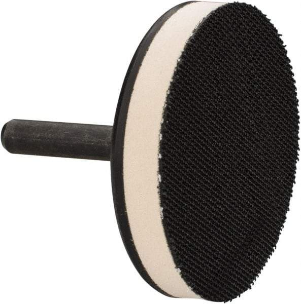 AutoQuip - 2" Diam Hook & Loop Disc Backing Pad - 1/4" Shank Diam, Medium Density, 22,000 RPM - USA Tool & Supply
