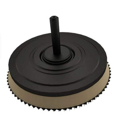 AutoQuip - 3" Diam Hook & Loop Disc Backing Pad - 1/4" Shank Diam, Medium Density, 18,000 RPM - USA Tool & Supply