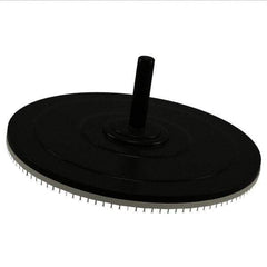 AutoQuip - 4" Diam Hook & Loop Disc Backing Pad - 1/4" Shank Diam, Firm Density, 14,000 RPM - USA Tool & Supply