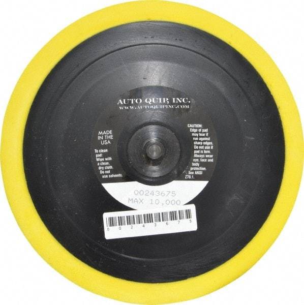AutoQuip - 6" Diam Adhesive/PSA Disc Backing Pad - Medium Density, 10,000 RPM - USA Tool & Supply