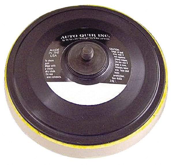 AutoQuip - 6" Diam Hook & Loop Disc Backing Pad - Medium Density, 10,000 RPM - USA Tool & Supply