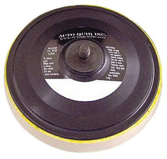 AutoQuip - 6" Diam Hook & Loop Disc Backing Pad - Medium Density, 10,000 RPM - USA Tool & Supply