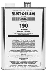 Rust-Oleum - 1 Gal Clean Up Solvent - 360 to 870 Sq Ft/Gal Coverage, <250 g/L VOC Content - USA Tool & Supply