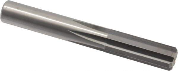 M.A. Ford - 9/16" Solid Carbide 6 Flute Chucking Reamer - Straight Flute, 0.535" Straight Shank, 1-1/2" Flute Length, 4" OAL - USA Tool & Supply