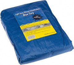 Value Collection - 24' Long x 18' Wide Polyethylene Tarp & Dust Cover - Blue - USA Tool & Supply