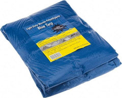 Value Collection - 25' Long x 20' Wide Polyethylene Tarp & Dust Cover - Blue - USA Tool & Supply