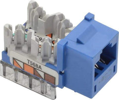 Hubbell - 8 Position, Cat5e Modular Jack - CSA Certified, RoHS Compliant, UL Listed - USA Tool & Supply