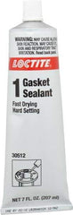 Loctite - 7 oz Tube Brown Gasket Sealant - -65 to 400°F Operating Temp, 24 hr Full Cure Time, Series 234 - USA Tool & Supply