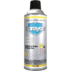 Sprayon - 10 oz Aerosol Dry Graphite Penetrant/Lubricant - Black, -40°F to 850°F, Food Grade - USA Tool & Supply