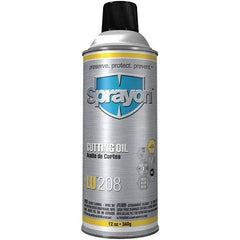 Sprayon - Sprayon, 12 oz Aerosol Cutting Fluid - Straight Oil, For Broaching, Cutting, Drilling, Grinding, Machining, Sawing, Threading - USA Tool & Supply