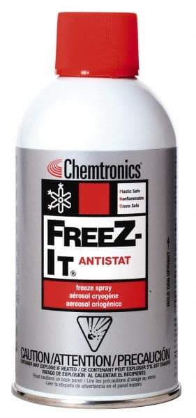 Chemtronics - 10 Ounce Aerosol Antistatic Spray - Nonflammable, Plastic Safe - USA Tool & Supply