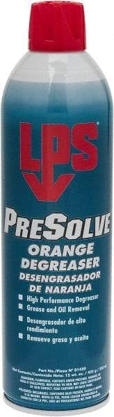 LPS - 20 oz Aerosol Cleaner/Degreaser - Aerosol, Orange - USA Tool & Supply