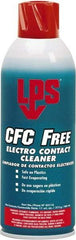 LPS - 11 Ounce Aerosol Contact Cleaner - 0°F Flash Point, Flammable, Food Grade, Plastic Safe - USA Tool & Supply