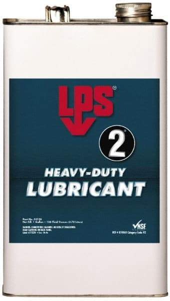 LPS - 1 Gal Can Nondrying Film Lubricant - Clear Amber, Food Grade - USA Tool & Supply