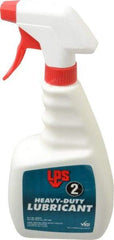LPS - 20 oz Trigger Spray Bottle Nondrying Film Lubricant - Clear Amber, Food Grade - USA Tool & Supply