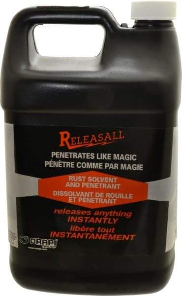 Releasall - 1 Gal Rust Solvent/Penetrant - Comes in Bottle - USA Tool & Supply