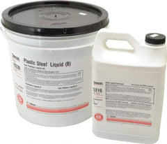 Devcon - 25 Lb Pail Two Part Epoxy - 45 min Working Time, Series Plastic Steel - USA Tool & Supply