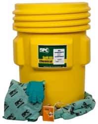 Brady SPC Sorbents - 75 Gal Capacity Hazardous Materials Spill Kit - 95 Gal Overpack Container - USA Tool & Supply