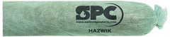 Brady SPC Sorbents - 12 Gal, 12' Long, 3" Diam, Polypropylene Sock - Chemical & Hazmat, Green - USA Tool & Supply