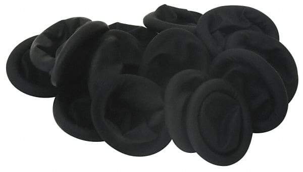 North - Size L, 2-3/4 Inch Long x 3 Mil Thick, Rubber Static Dissipative Finger Cot - Powder Free, Black - USA Tool & Supply