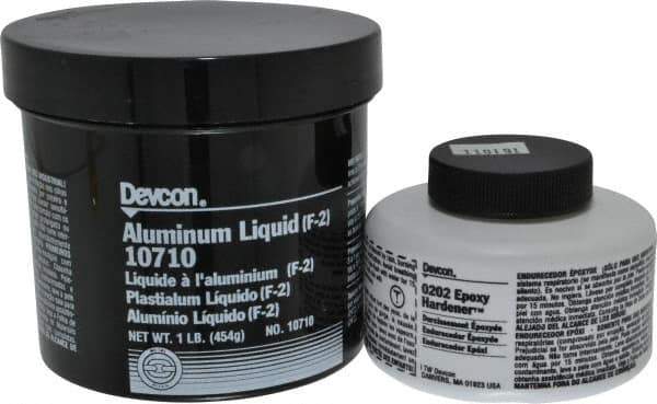 Devcon - 1 Lb Pail Two Part Epoxy - 75 min Working Time, 2,700 psi Shear Strength - USA Tool & Supply