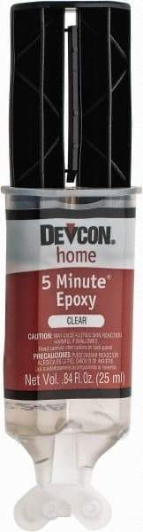 Devcon - 25 mL Cartridge Two Part Epoxy - 4 to 5 min Working Time - USA Tool & Supply