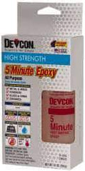 Devcon - 4.5 oz Bottle Two Part Epoxy - 4 to 5 min Working Time - USA Tool & Supply