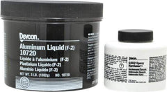 Devcon - 3 Lb Pail Two Part Epoxy - 75 min Working Time, 2,700 psi Shear Strength - USA Tool & Supply