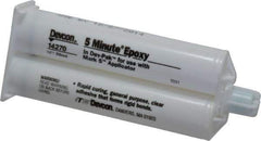 Devcon - 2 oz Cartridge Two Part Epoxy - 3 to 6 min Working Time, 1,900 psi Shear Strength - USA Tool & Supply