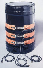 Value Collection - 9-1/2" Wide, 5 Gallon Wrap-Around Drum Heater - 120 Volt, 70°F to 190°F Thermostat Rating - USA Tool & Supply