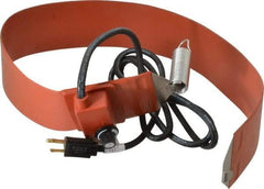 Value Collection - 3" Wide, 15 Gallon Wrap-Around Drum Heater with Thermostat - 120 Volt, 70°F to 425°F Thermostat Rating - USA Tool & Supply