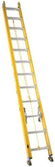 Value Collection - 16' High, Type IA Rating, Fiberglass Extension Ladder - USA Tool & Supply