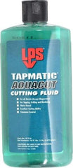 LPS - Tapmatic AquaCut, 16 oz Bottle Cutting & Tapping Fluid - Water Soluble, For Boring, Broaching, Drawing, Drilling, Engraving, Facing, Finishing, Grinding, Milling, Reaming, Sawing, Stamping, Tapping, Threading, Turning - USA Tool & Supply