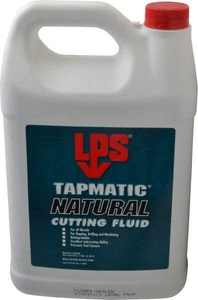 LPS - Tapmatic Natural, 1 Gal Bottle Cutting & Tapping Fluid - Straight Oil, For Boring, Broaching, Drilling, Engraving, Facing, Milling, Reaming, Sawing, Tapping, Threading, Turning - USA Tool & Supply