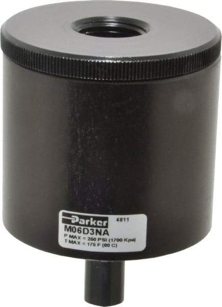 Parker - 1/2" Inlet, Drip Leg Condensate Drain - 1/8" NPT Outlet, 10 to 250 psi - USA Tool & Supply