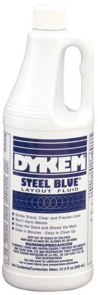 Dykem - Blue Layout Fluid - 930 ml Jug - USA Tool & Supply