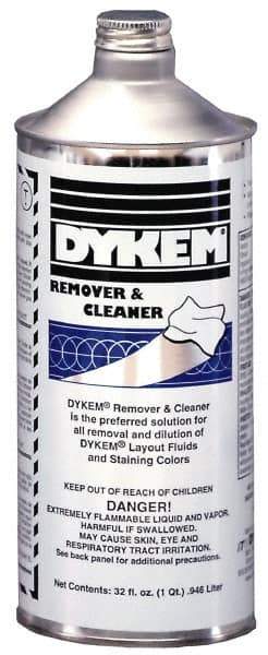 Dykem - Layout Fluid Remover and Thinner - 32 Ounce Bottle - USA Tool & Supply