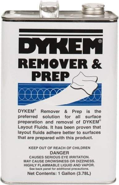 Dykem - Layout Fluid Remover and Cleaner - 1 Gallon Can - USA Tool & Supply