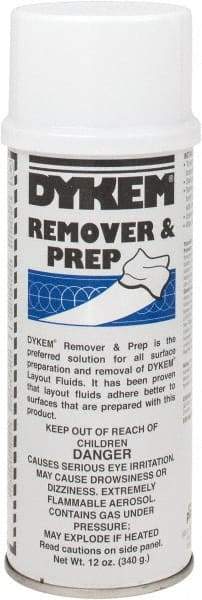 Dykem - Layout Fluid Remover and Thinner - 16 Ounce Aerosol Can - USA Tool & Supply