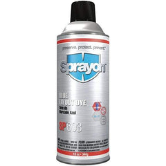 Sprayon - Blue Layout Fluid - 12 Ounce Aerosol Can - USA Tool & Supply