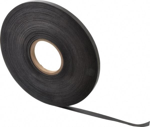 Mag-Mate - 200' Long x 1/2" Wide x 1/32" Thick Flexible Magnetic Strip - 4 Lb Max Pull Force, 2 Linear Ft/Lb Magnetic Pull Force, Plain Back - USA Tool & Supply