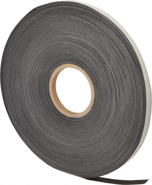 Mag-Mate - 200' Long x 1/2" Wide x 1/32" Thick Flexible Magnetic Strip - 4 Lb Max Pull Force, 2 Linear Ft/Lb Magnetic Pull Force, Adhesive Back - USA Tool & Supply