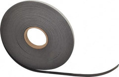 Mag-Mate - 100' Long x 1/2" Wide x 1/16" Thick Flexible Magnetic Strip - 6 Lb Max Pull Force, 3 Linear Ft/Lb Magnetic Pull Force, Adhesive Back - USA Tool & Supply