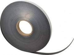 Mag-Mate - 100' Long x 3/4" Wide x 1/16" Thick Flexible Magnetic Strip - 10 Lb Max Pull Force, 5 Linear Ft/Lb Magnetic Pull Force, Adhesive Back - USA Tool & Supply